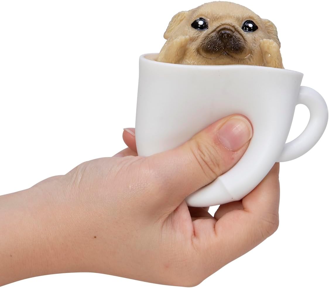 Schylling Pup in a Cup - Squeeze to Reveal Adorable Caffeine-Themed Companions - Style May Vary (Pack of 1) - Image 6
